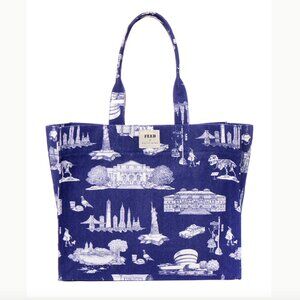 Brand newKatie Kime x FEED NYC Toile Carryall Tote